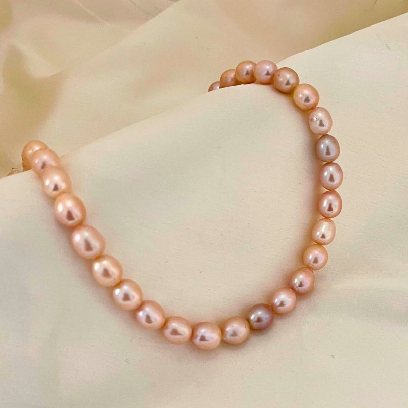 Pearl Necklace in shades of Peach - CherishBox