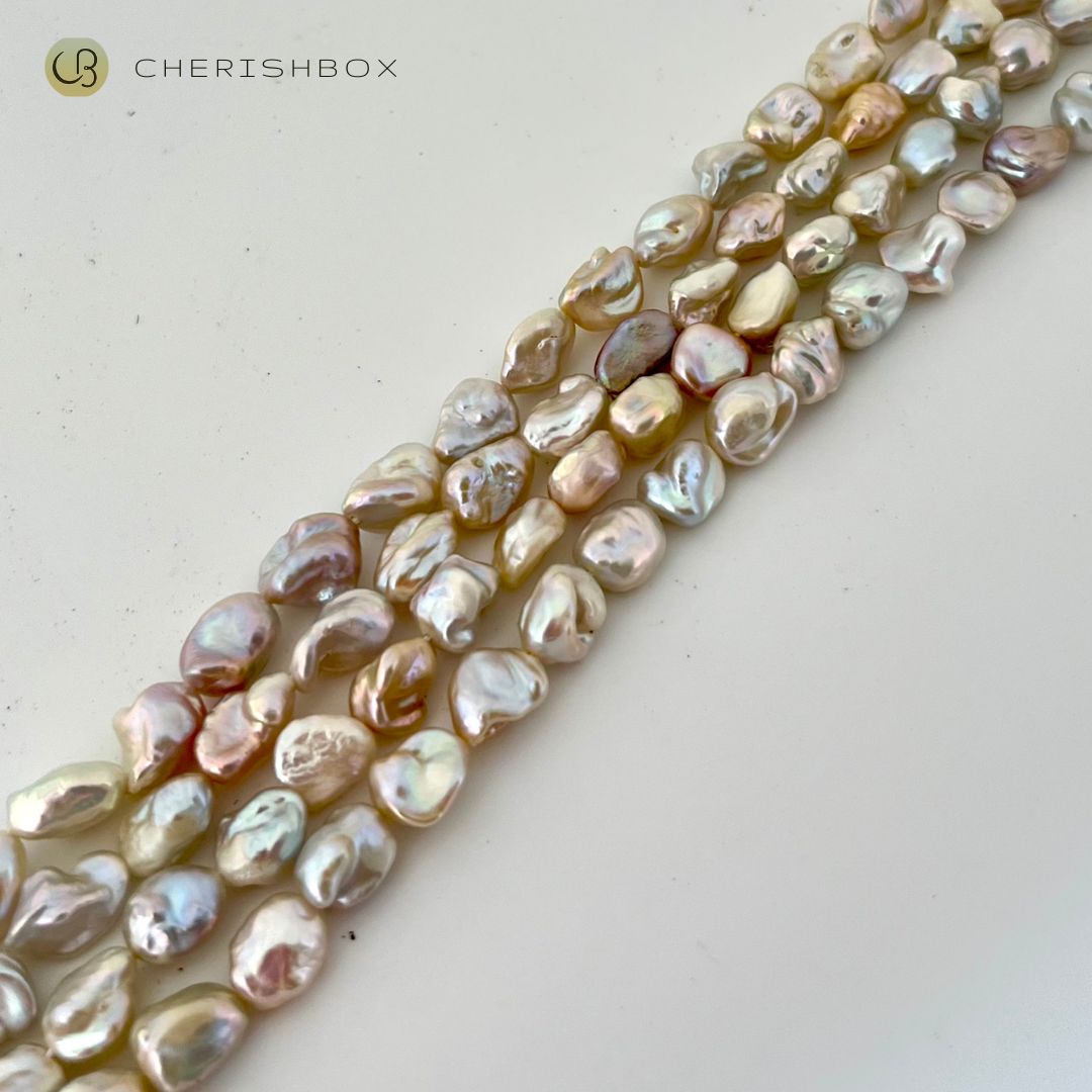 4 layer Unshaped real pearl choker Necklace - CherishBox