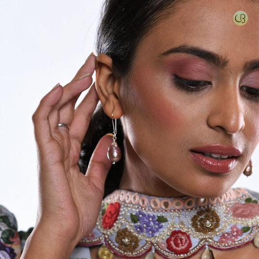 Baroque Drop Pearl Dangle Earrings - CherishBox