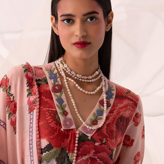 Coin Shaped Baroque Pearl Choker Necklace - CherishBox