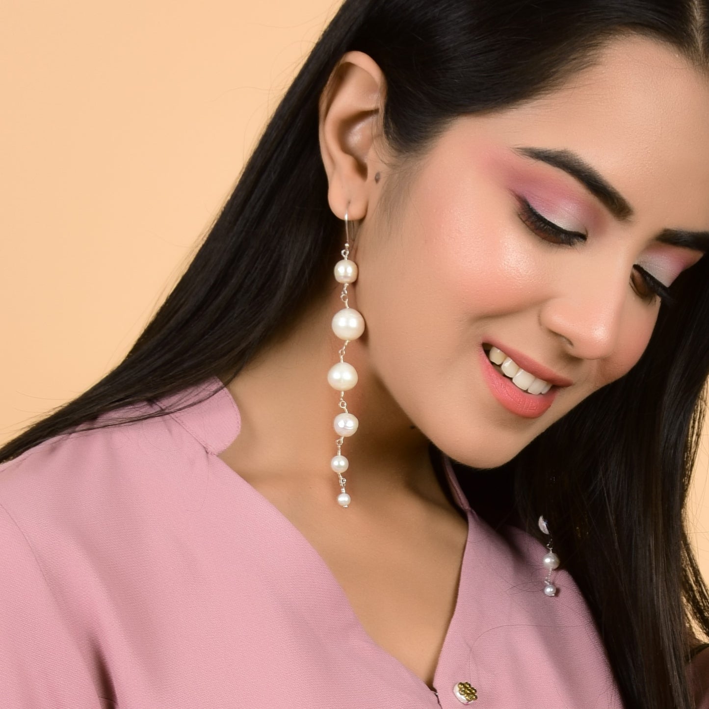 Pearl Drop Danglers - CherishBox