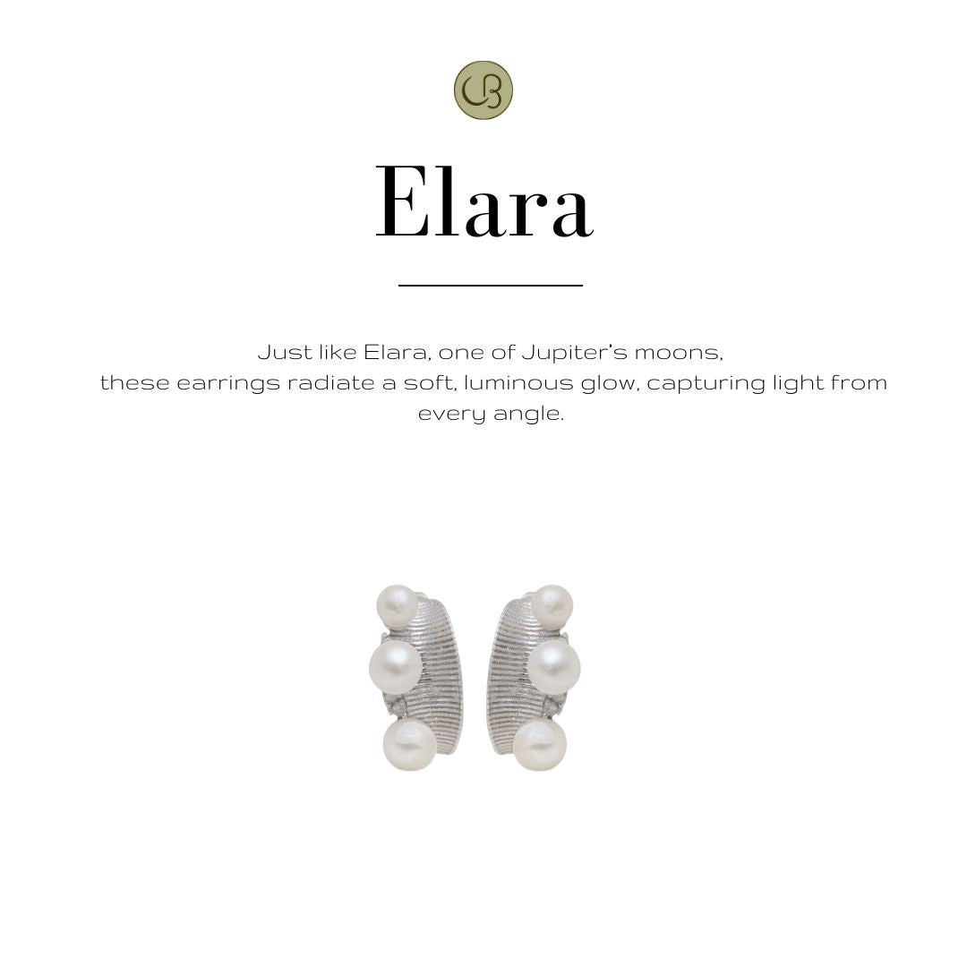 Elara Silver Ear Cuff - CherishBox Premium Pearl Jewellery