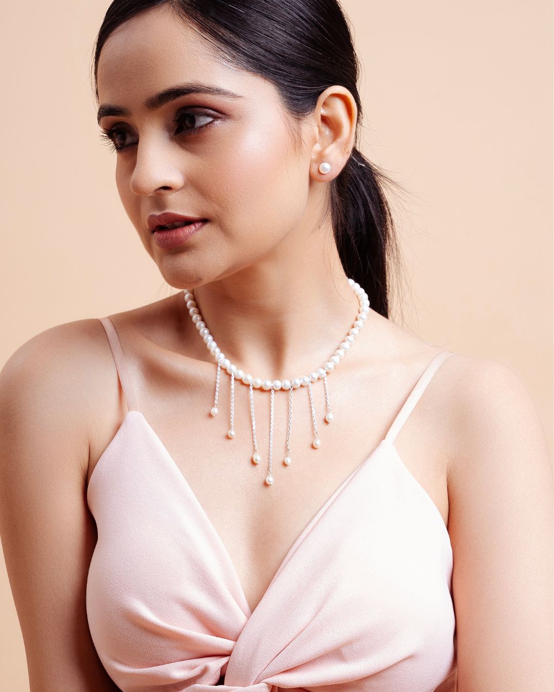 Elegant Real pearl necklace for Coffee dates - CherishBox