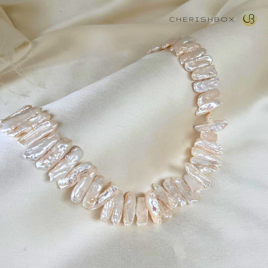 Fancy Big BIWA Pearl Necklace - CherishBox