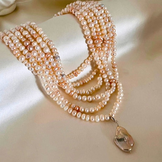 Real Freshwater Pearl Choker - CherishBox