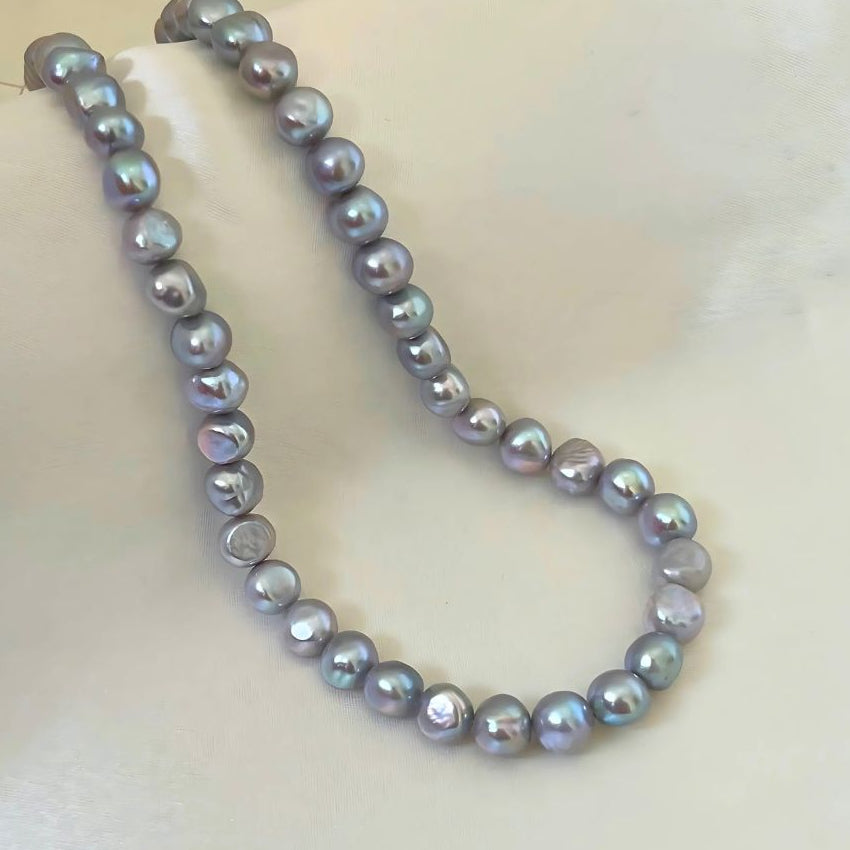 Grey Unshaped Pearl Necklace - CherishBox