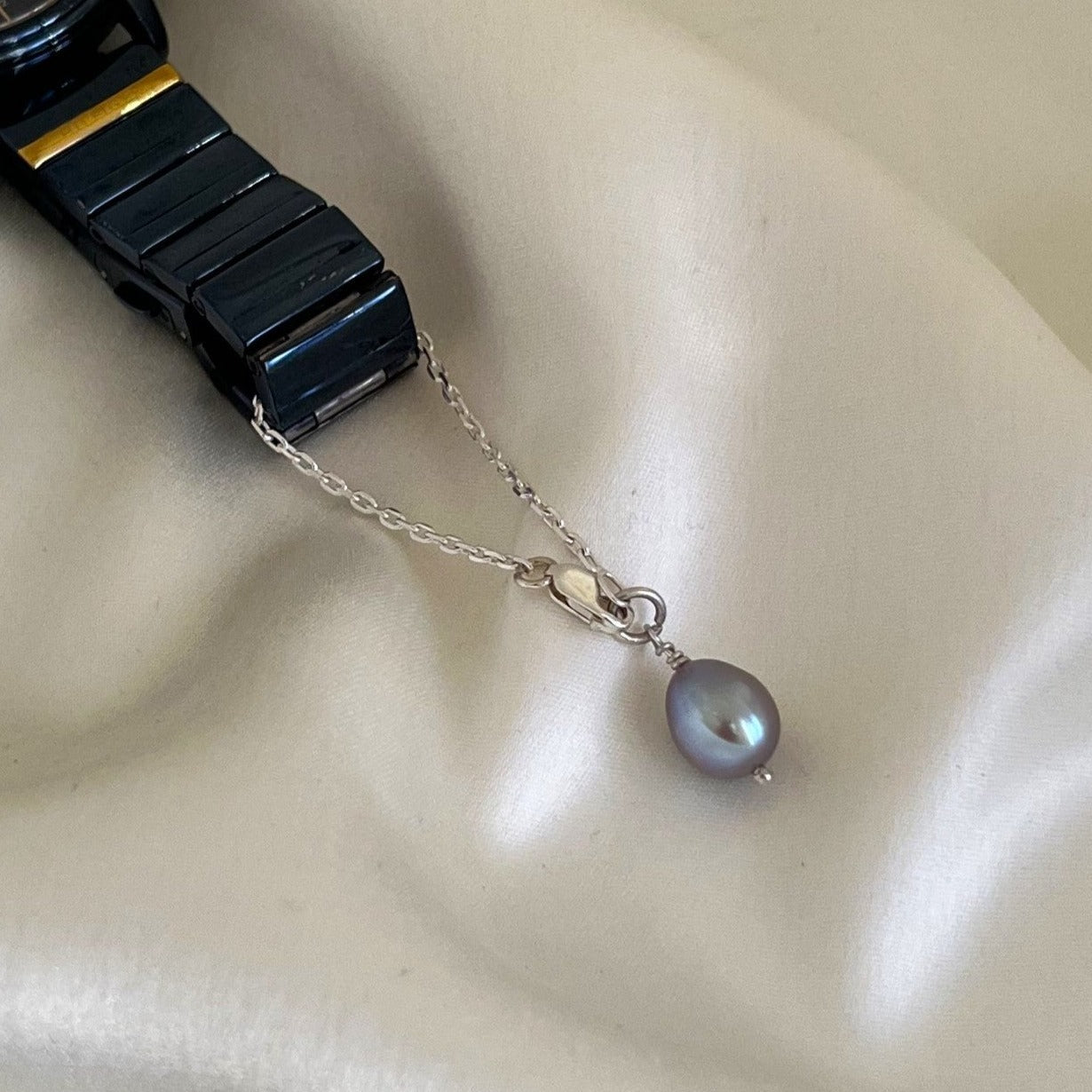 Pearl Drop Watch Charm - CherishBox