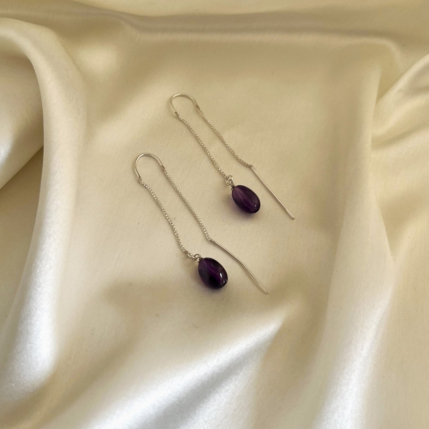 Sui Dhaga Amethyst Drop Earring - CherishBox
