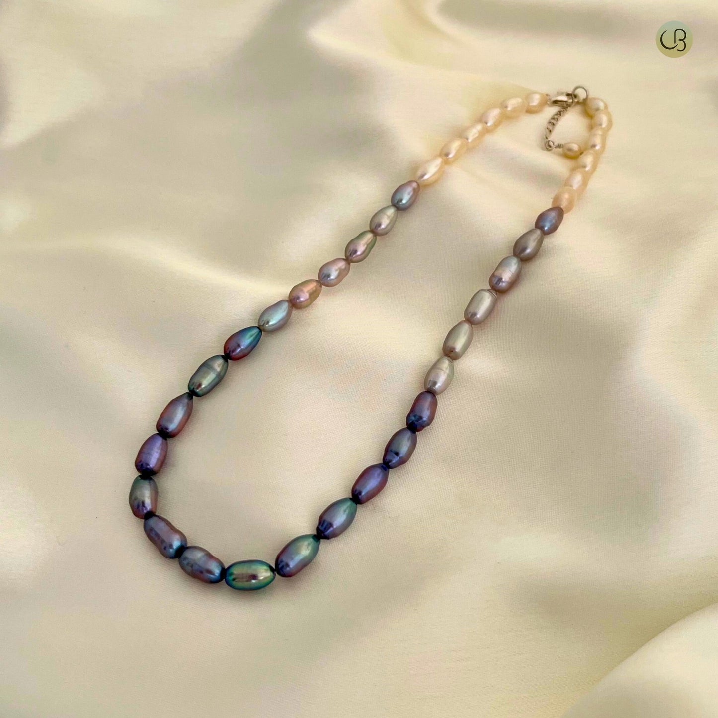 Ombre Oval Pearl Necklace