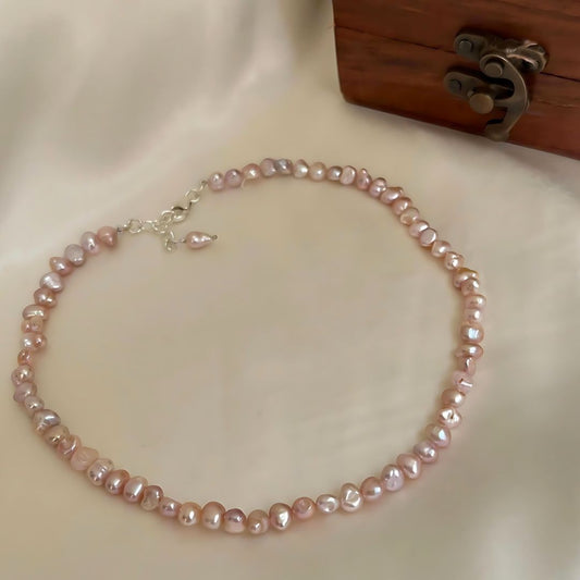 Pink Real Pearl Necklace - CherishBox