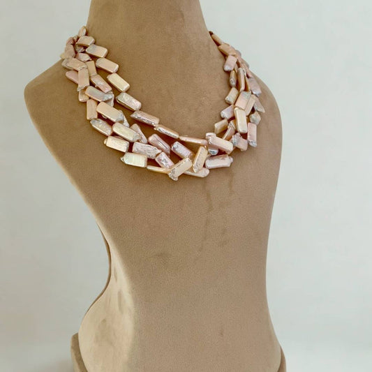 Stack of BIWA Freshwater Pearl Necklace - CherishBox