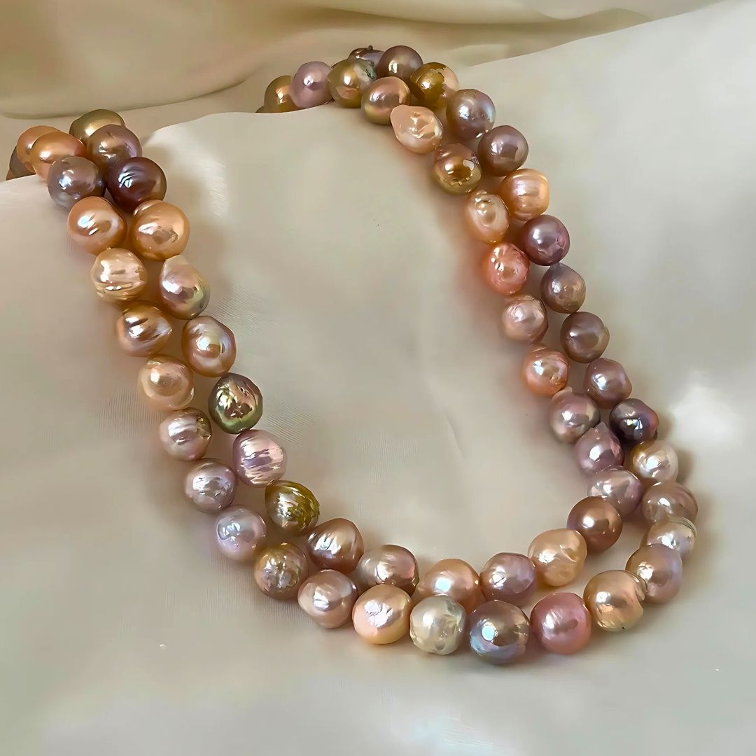 The Sunshine - Baroque Two Layer Pearl Necklace CherishBox