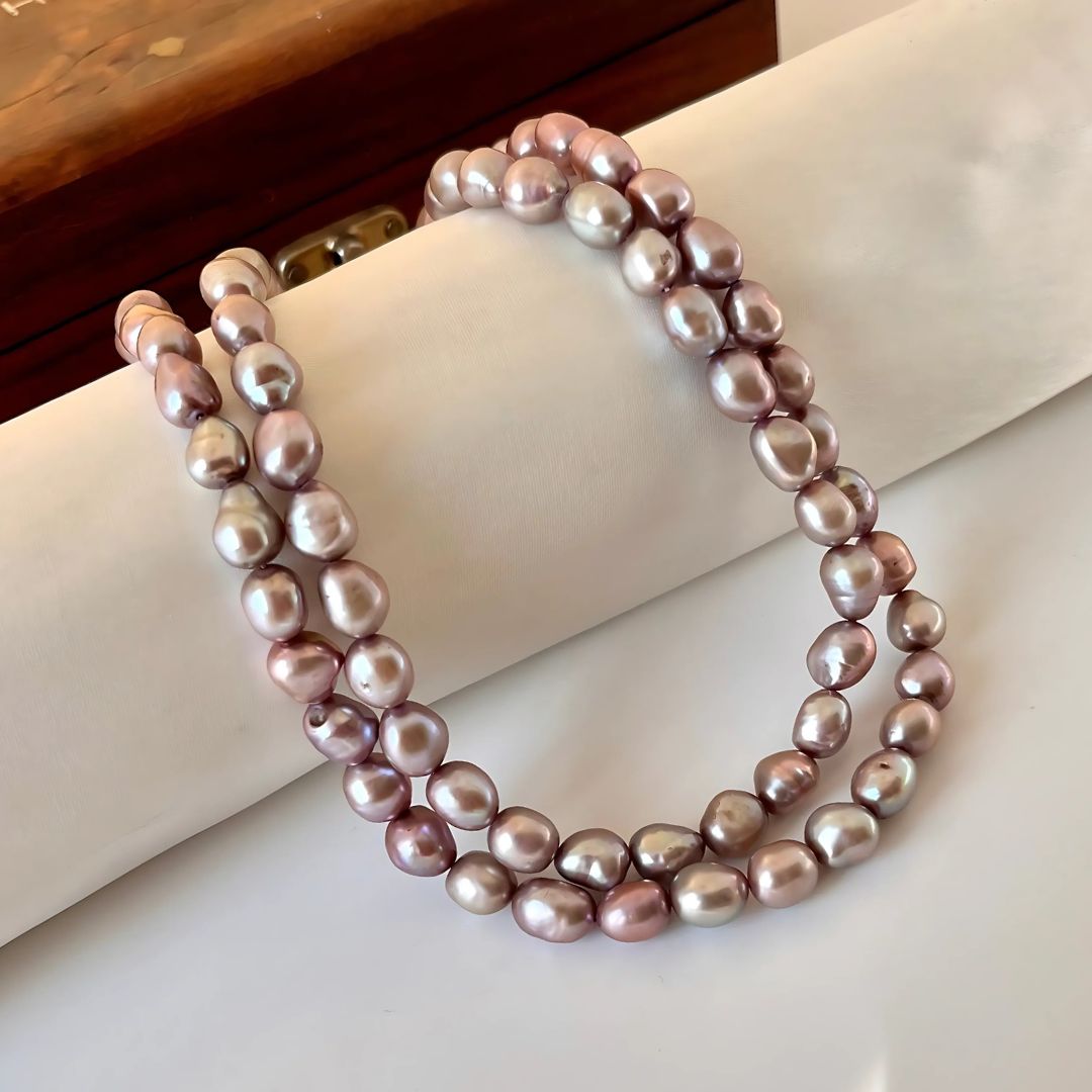 Two Layer Tumble Freshwater Pearl Necklace - CherishBox