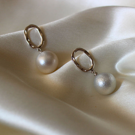 White South Sea Pearl Earrings-  CherishBox
