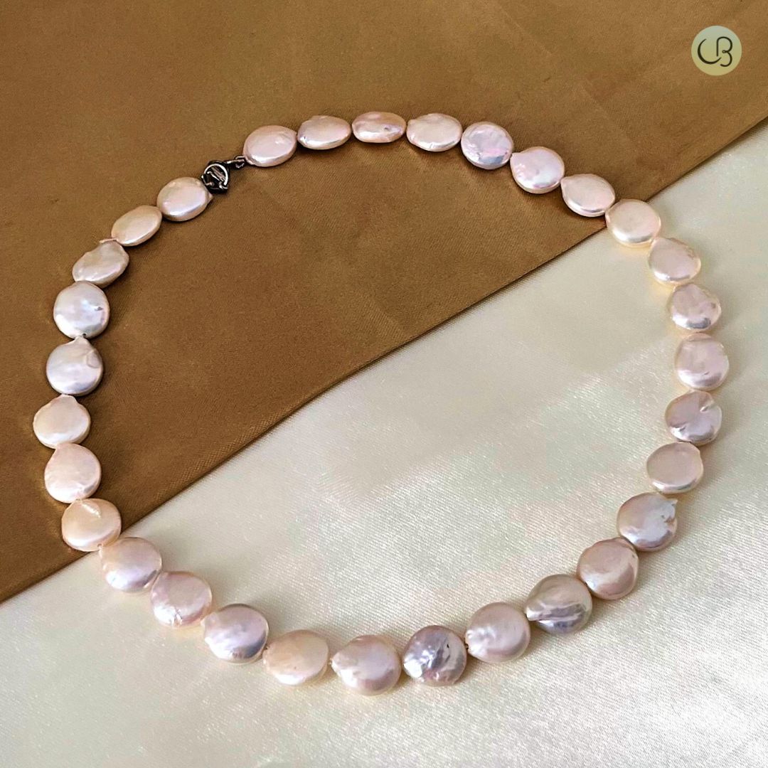 White Coin Pearl Choker Necklace - CherishBox
