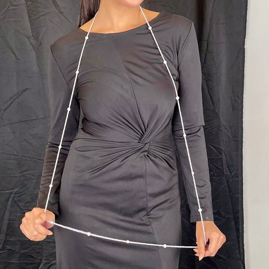 Long Layered Pearl Chain- CherishBox