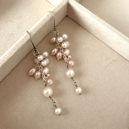 blush-pearl-cluster-earring-in-92-5-silver-for-ethnic-wear-cherishbox