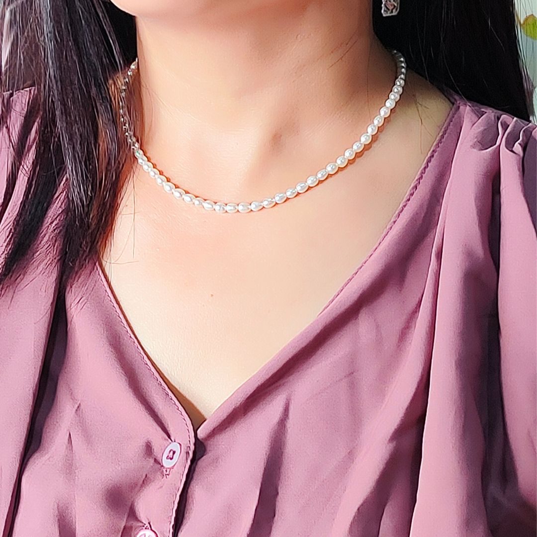 Chakra Phool 3 layer Combo Pearl Necklace Set