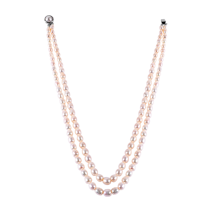 2 Layer White Pearl Necklace - CherishBox