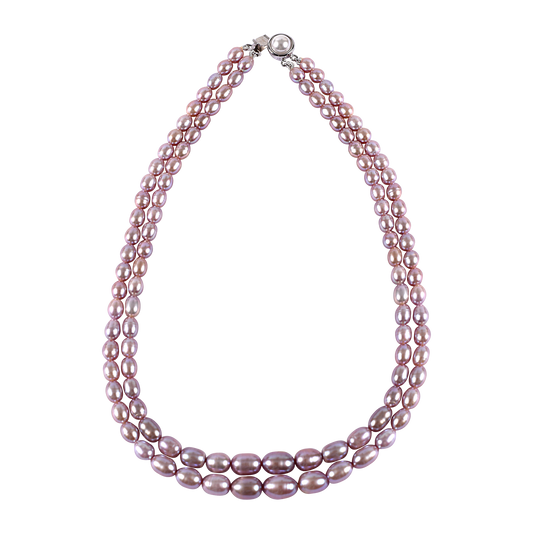 Two layer Pink Pearl Necklace - CherishBox