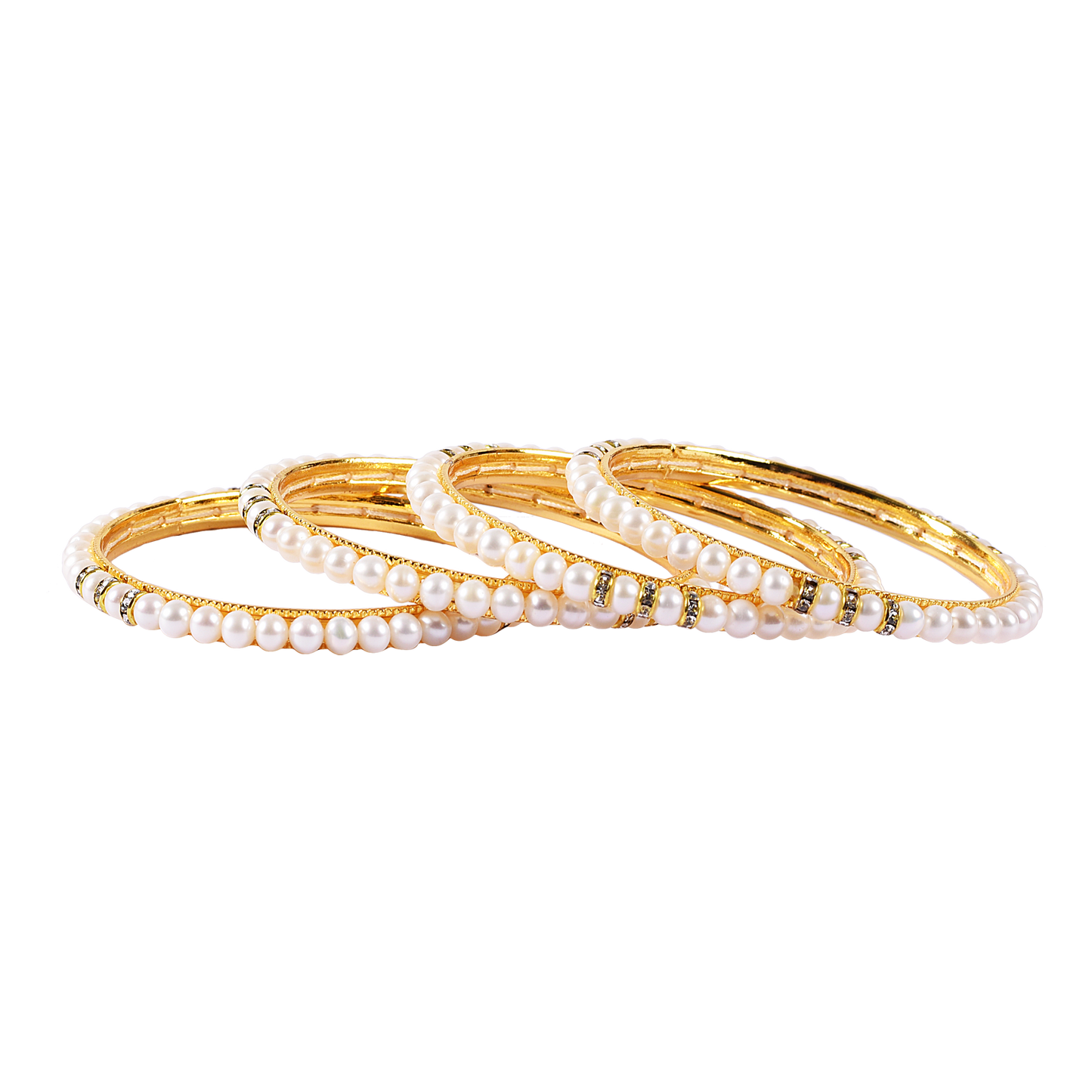 Pearl Bangles in Set of 4 - CherishBox