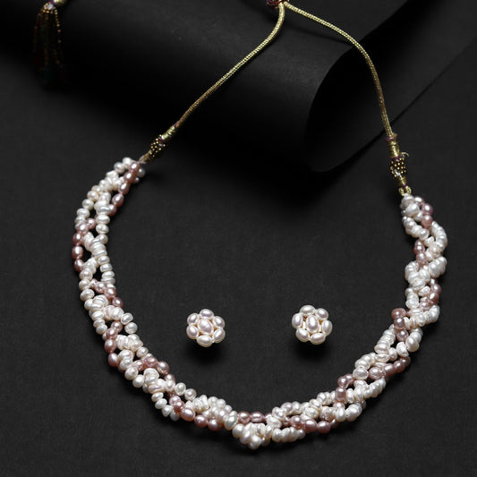 Choker Pearl Necklace Set - CherishBox Authentic Pearl Jewellery