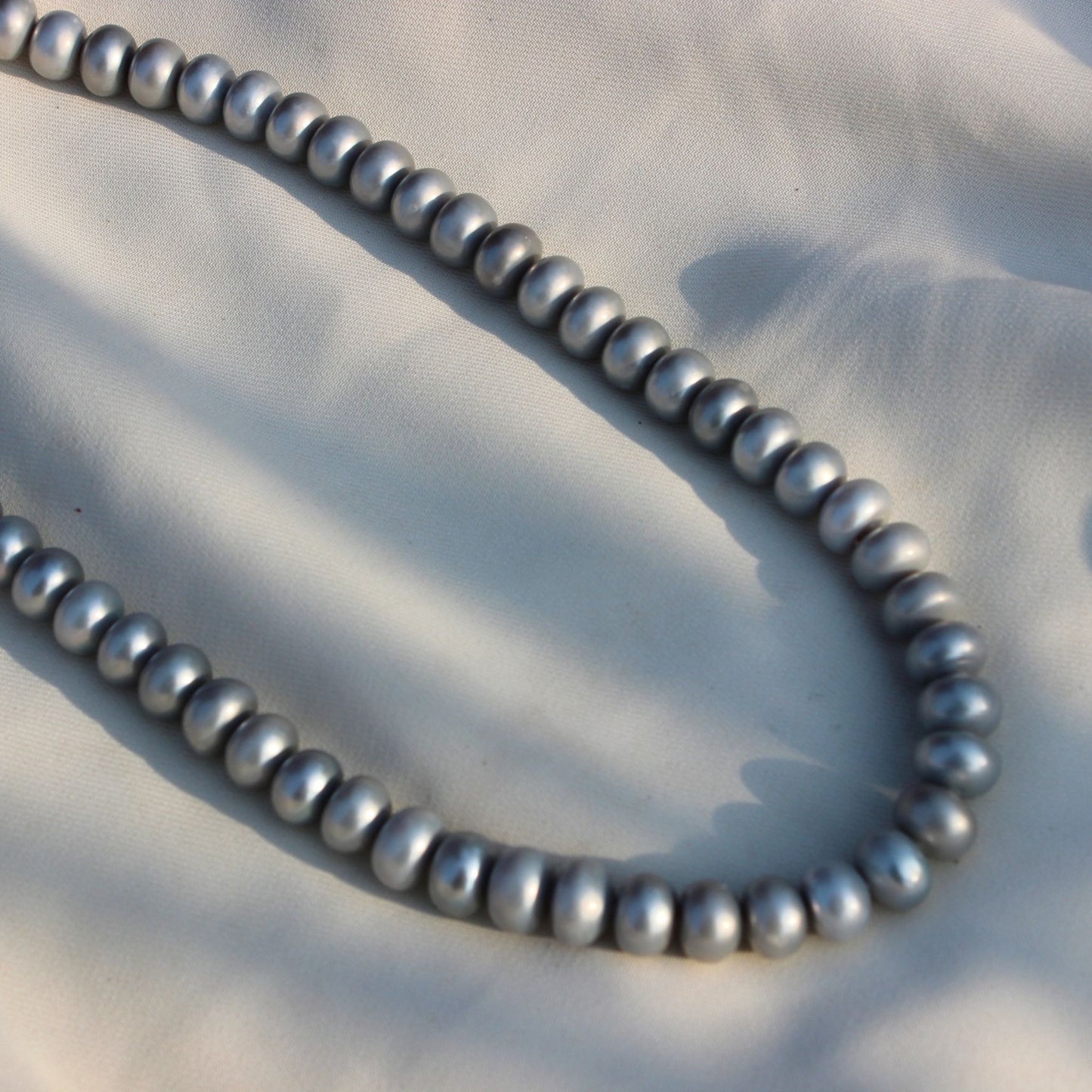 Gunmetal Grey Pearl Necklace