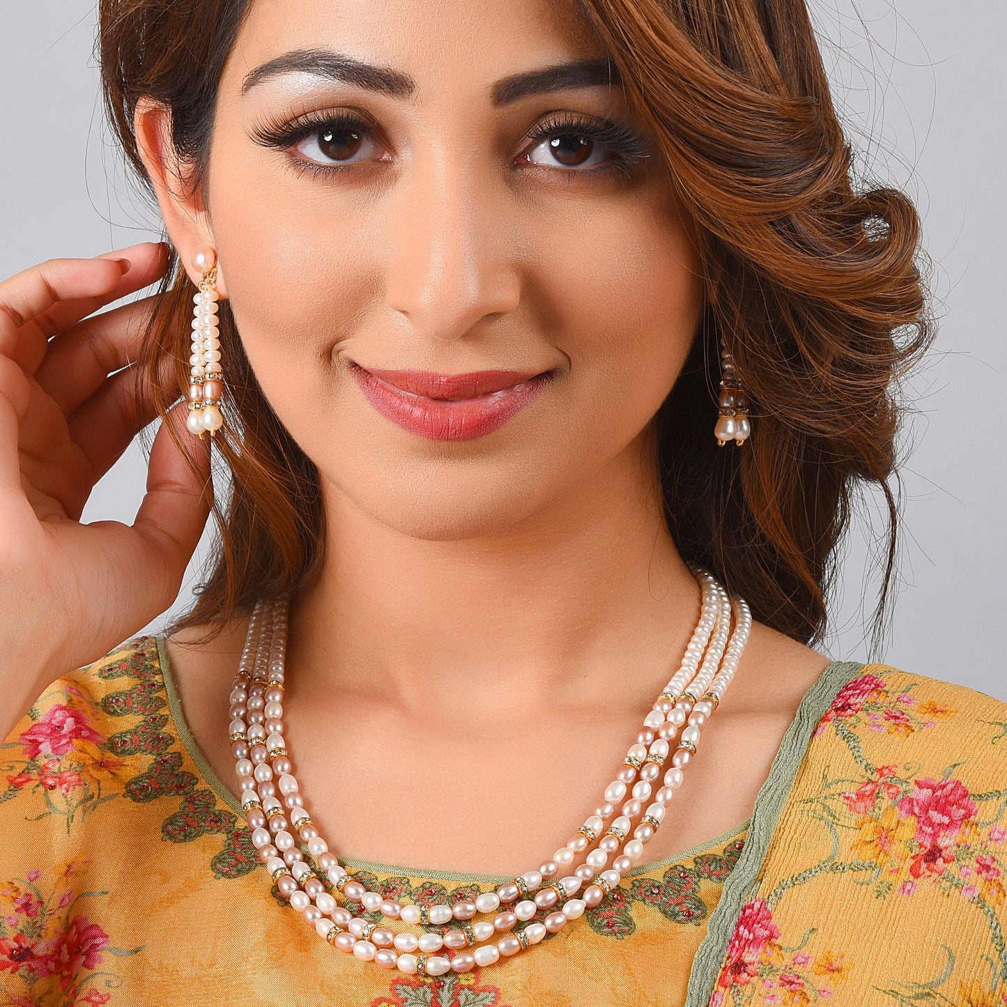 Three Pearl Layered Necklace CherishBox