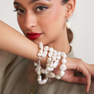 Shop The Style Statement Baroque Premium Unshaped Real Pearls - CherishBox 