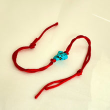 Handcrafted Single Turquoise Rakhi - CherishBox Real Pearl Jewellery