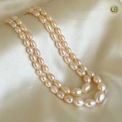 Milky White two Strand Graded Necklace with Stud