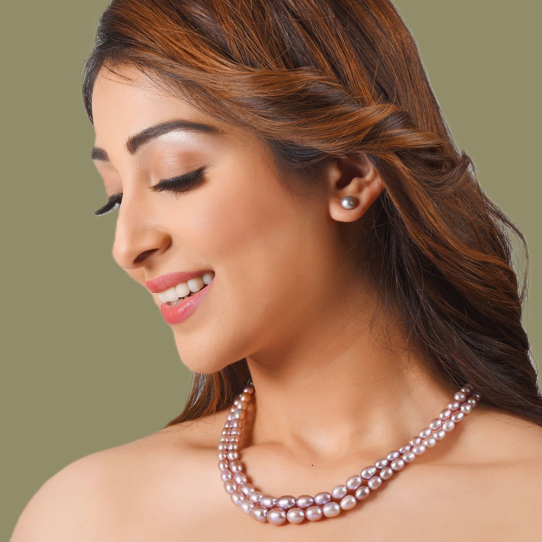 2 Layer Premium Pink Pearl Necklace - CherishBox 