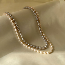 Two Layered Oval Pearl Necklace - CherishBox