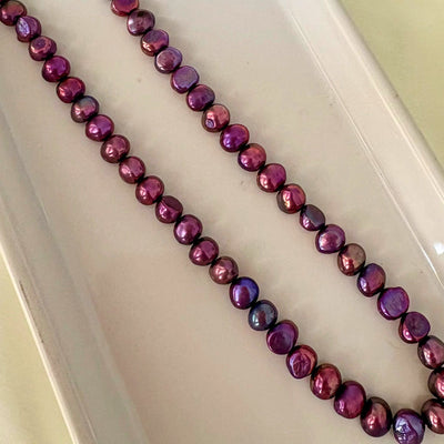 Amethyst Purple Freshwater Pearl Necklace CherishBox
