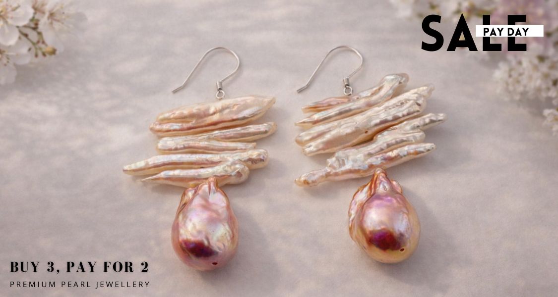 BIWA Pearl Earrings by CherishBox Premium Pearl Jewellery 