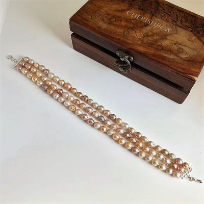 Raw Baroque Pearl Choker - CherishBox Premium Pearl Jewellery