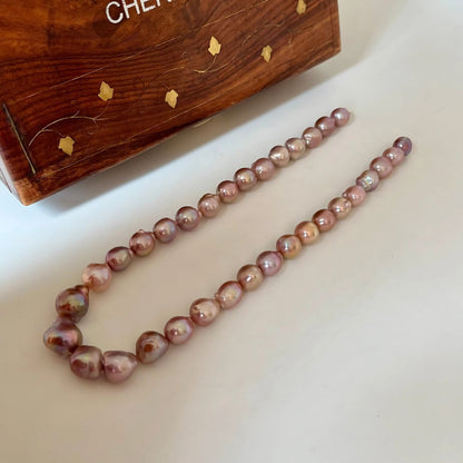 Beautiful_Raw Baroque_Round Pearl_Necklace_in_Shades_of_Pink_-_CherishBox