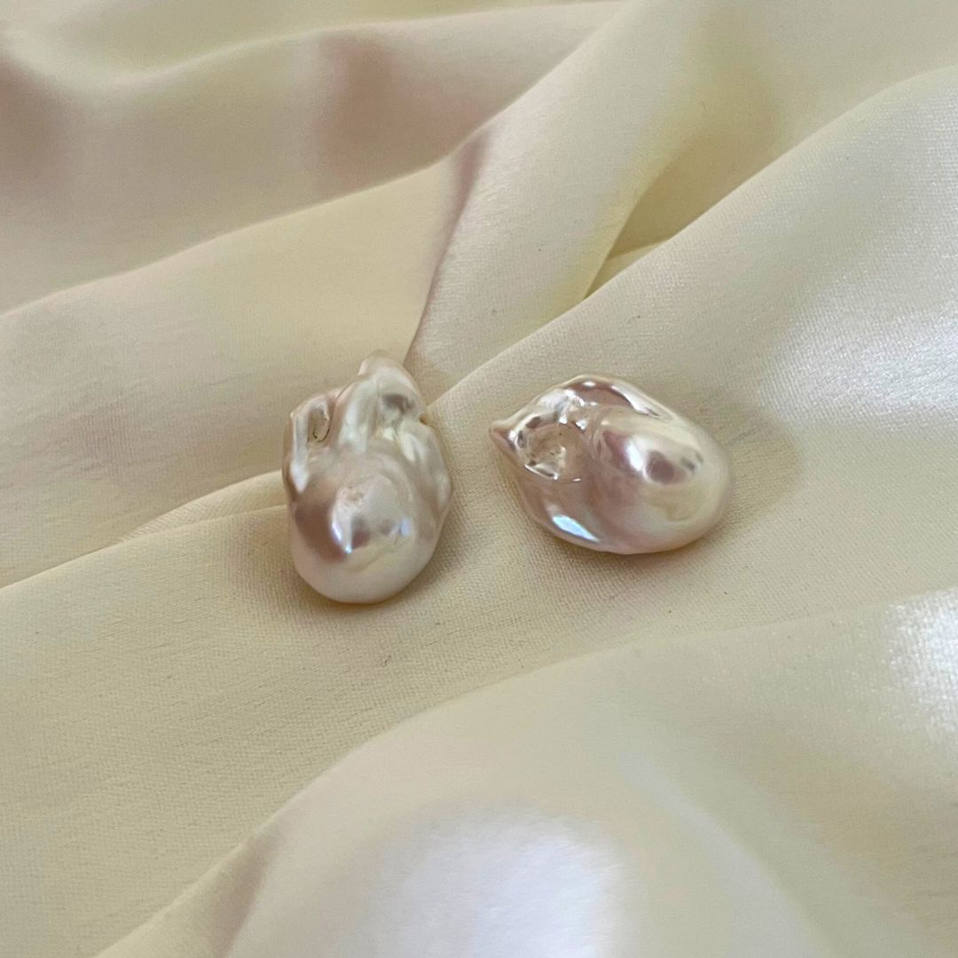 Beautiful_Big_Baroque_Premium_Pearl_Stud_Earrings_CherishBox Real Pearl