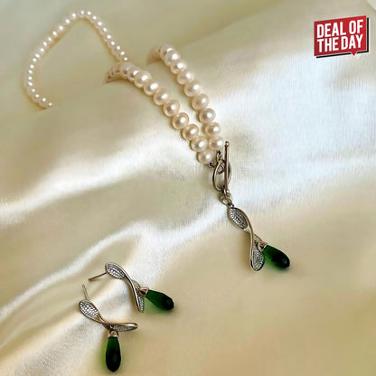 Beautiful_Pearl_Necklace_Set_in_Silver-_CherishBox