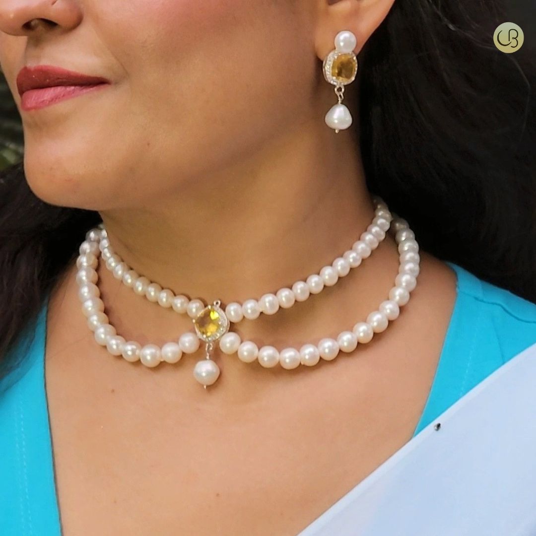 Beautiful Pearl Necklace Set - CherishBox