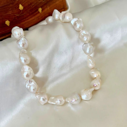 Big White Baroque Pearl Necklace - CherishBox