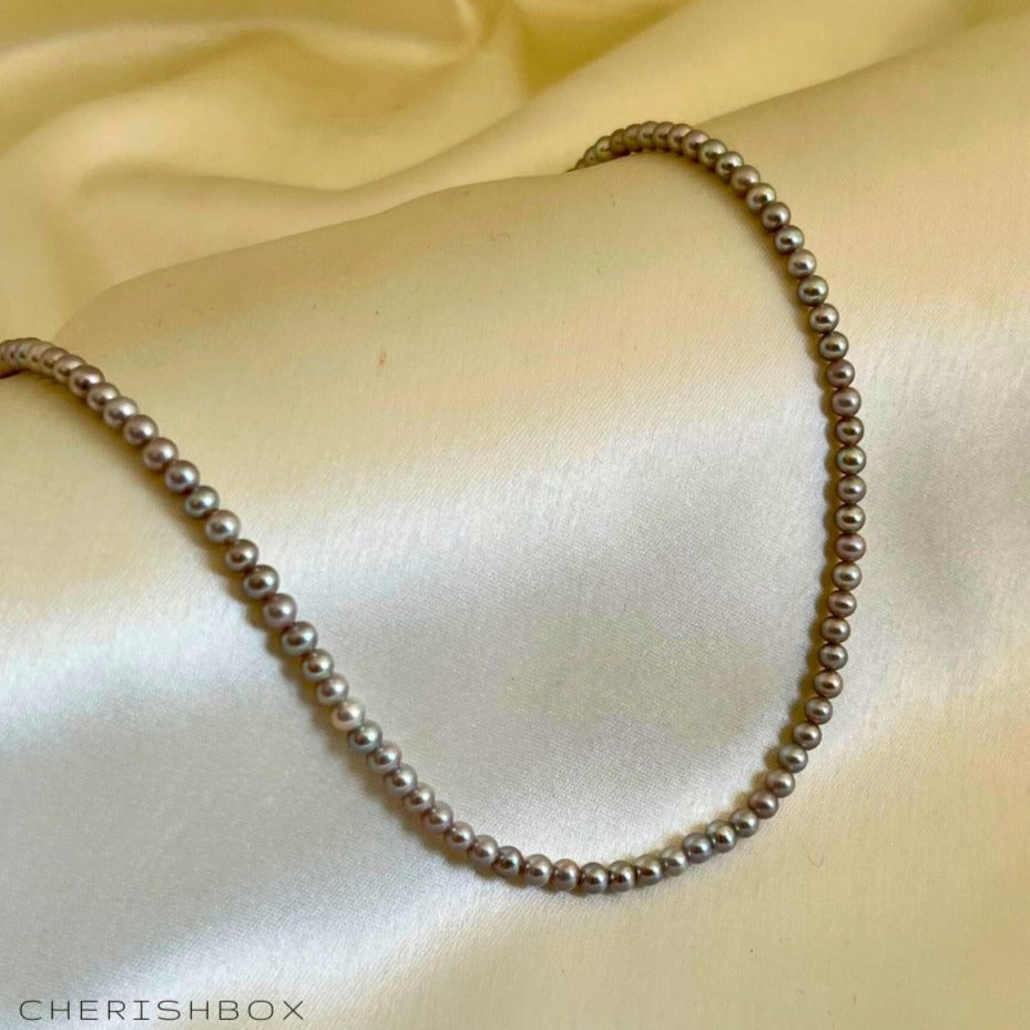 Tiny small pearl choker necklace - CherishBox