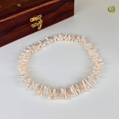 Stylish Freshwater BIWA pearl Necklace - CherishBox