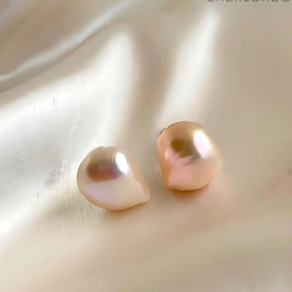 Peach Pearl Stud- 15mm CherishBox