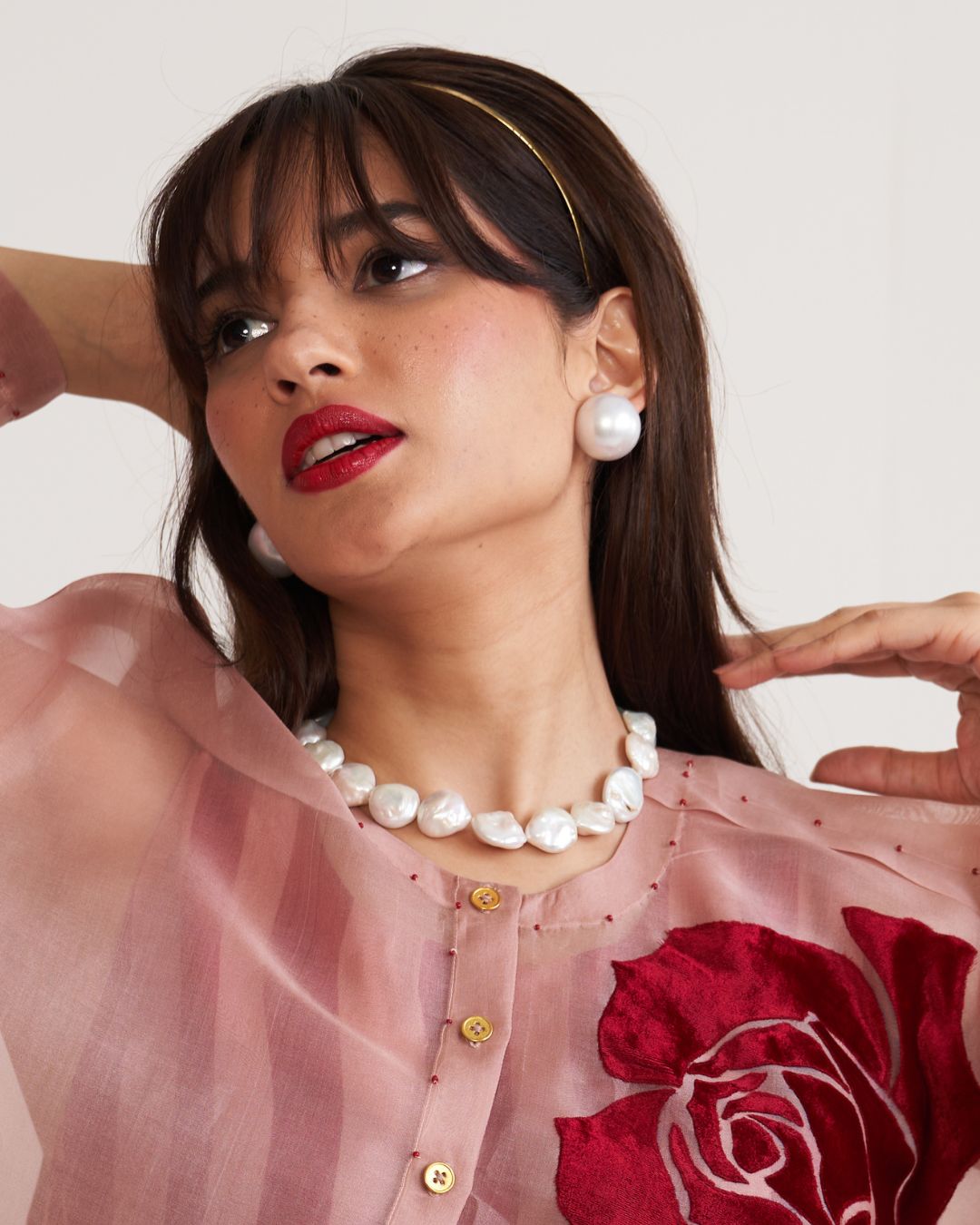 Coin Pearl Choker Necklace | Unique Statement Jewellery | CherishBox