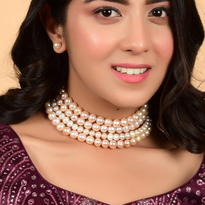 Festive wear pearl choker set  CherishBox