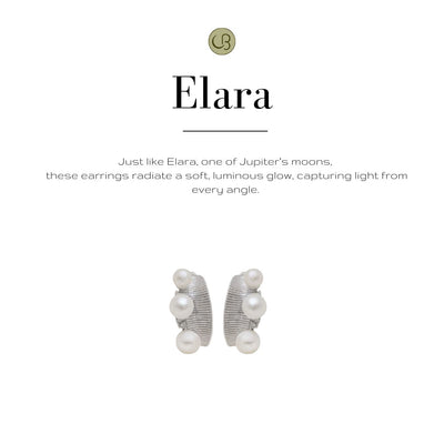 Elara Silver Ear Cuff - CherishBox Premium Pearl Jewellery 