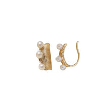 Elegant Gold-Tone Pearl Ear Cuff – Real Pearl Statement Cuff by CherishBox