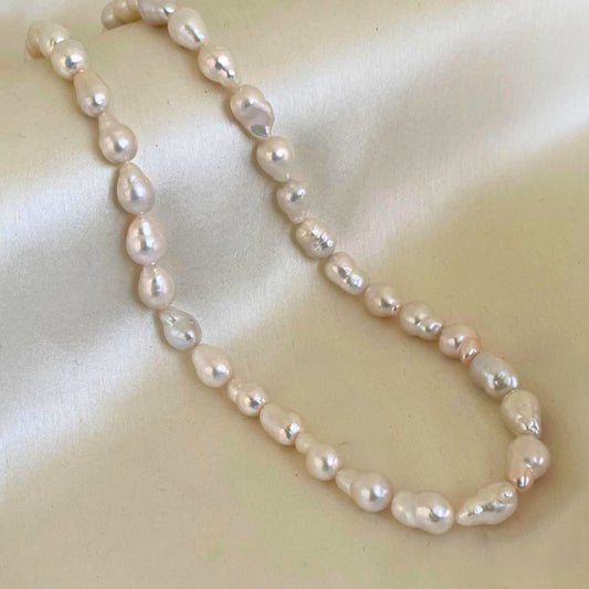 White Baroque Pearl Necklace - CherishBox