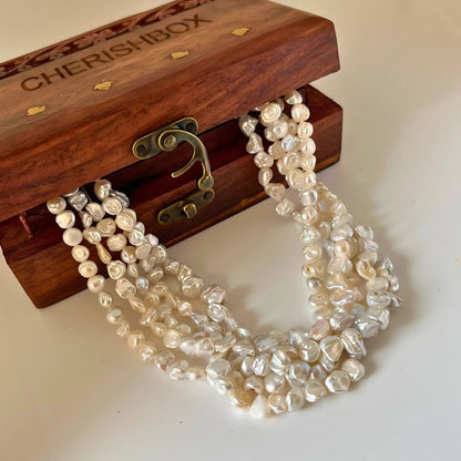 Boho Muse Freshwater Pearl Multi-Layer Necklace